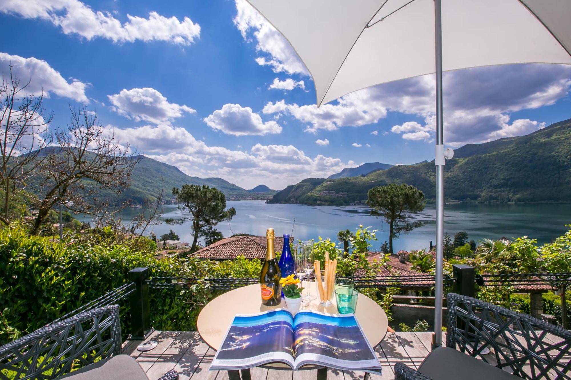Morcote Magic View - Happy Rentals Luaran gambar